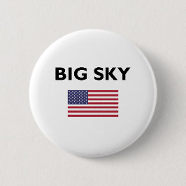 Big Sky USA American Flag Light Color Button