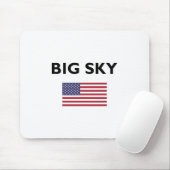 Big Sky USA American Flag Light Color Mousepad (Mit Mouse)