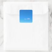Big Sky Valley Quadratischer Aufkleber (Tasche)