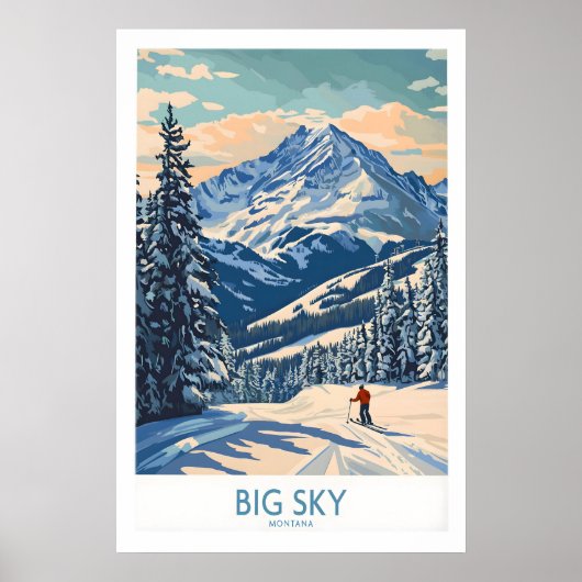 Big Sky Wall Art Print 1 Poster (Vorne)