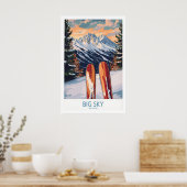 Big Sky Wall Art Ski Poster 1 (Küche)