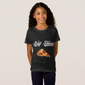 Big Slice Pizza Bly Expectant Vater Pizza Pregnanc T-Shirt (Vorne ganz)