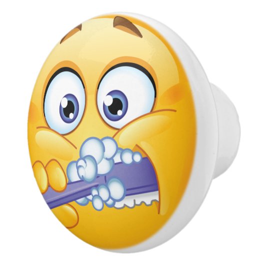 Big Smile Brushing Teeth Drawer Knoblauch - SRF Keramikknauf (Rechts)