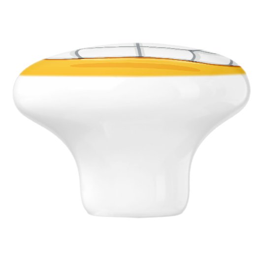 Big Smile Happy Face Drawer Knob - SRF Keramikknauf (Seitenansicht)