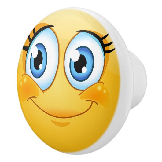 Big Smile Happy Face Drawer Knob - SRF Keramikknauf (Rechts)