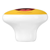 Big Smile Happy Face Drawer Knob - SRF Keramikknauf (Seitenansicht)