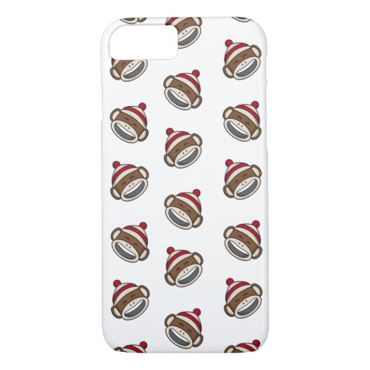Big Smile Sock Monkey Emoji Case-Mate iPhone Hülle (Rückseite)