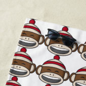 Big Smile Sock Monkey Emoji Strandtuch (Beispiel)
