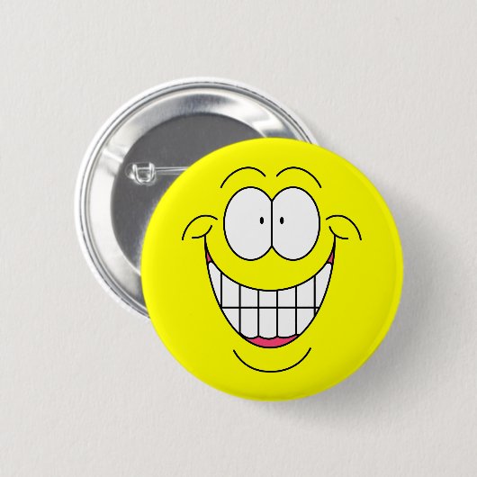 Big Smiley Face Button (Vorne & Hinten)