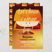 Big S'more Kid Birthday Party Vertikale Einladung (Vorne/Hinten)