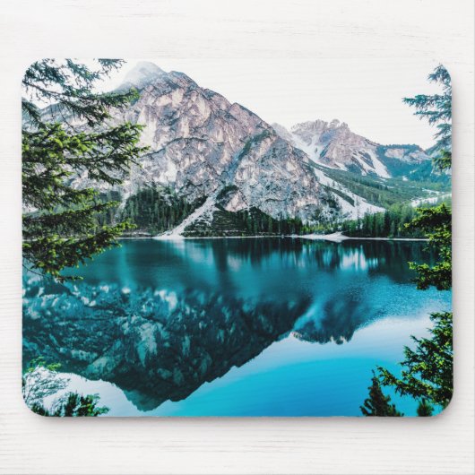 Big Snow Mountains Snowing Mountain Foto Mousepad (Vorne)