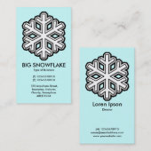 Big Snowflake - Blass (CCFFFF) Visitenkarte (Vorne/Hinten)