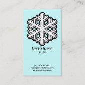 Big Snowflake - Blass (CCFFFF) Visitenkarte (Rückseite)