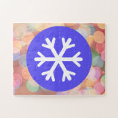Big Snowflake Circles Kinder Easy Puzzle (Horizontal)