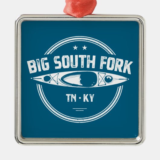 Big South Fork National River Kayak Ornament Aus Metall (Vorne)