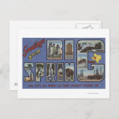 Big Spring, Texas - Große Briefszenen Postkarte (Vorne/Hinten)