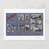 Big Spring, Texas - Große Briefszenen Postkarte (Vorderseite)