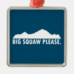 Big Squaw Bitte Ornament Aus Metall