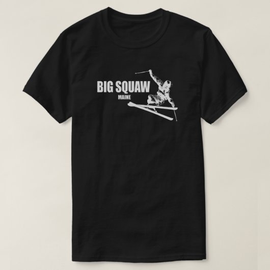 Big Squaw Maine Skier T-Shirt (Design vorne)
