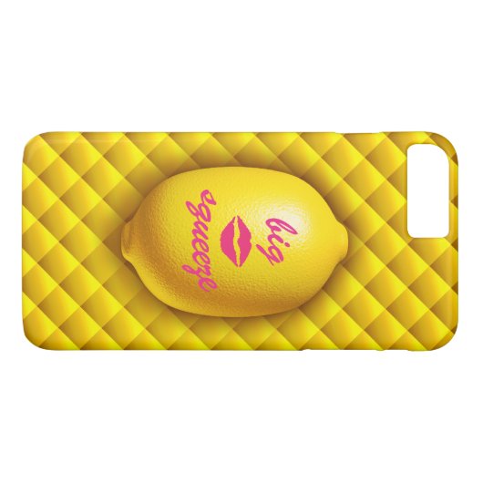 Big Squeeze Lemon iPhone 7 Case-Mate iPhone Hülle (Rückseite (Horizontal))