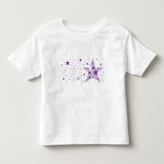 Big Star aus kleinen Sternen in Violet Lila Kleinkind T-shirt (Vorderseite)