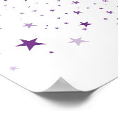 Big Star aus kleinen Sternen in Violet Lila Poster (Ecke)