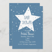 Big Star BABY SHOWER Celestial Sky Einladungen (Vorne/Hinten)