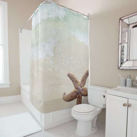 Big Starfish Tropical Ocean Beach Bath Duschvorhang (Beispiel)