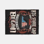 Big Stone Gap Virginia US Flag 4. Juli Fleecedecke (Vorderseite (Horizontal))