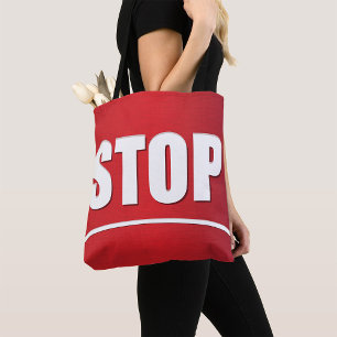 Big Stopp Sign Tasche