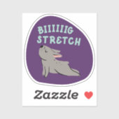 Big Stretch niedliche illustrierte französische Bu Aufkleber (Blatt)