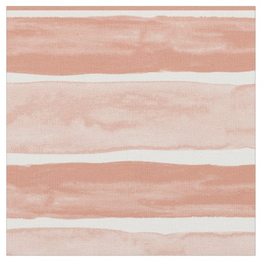 BIG STRIPE Peach Wassercolor Stripmuster Stoff (Nahaufnahme)
