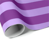 Big Stripes Lines Plum Lila Metallic Violet Geschenkpapier (Rolleneckpunkt)