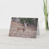 Big Strong Buck Deer Bible Verse Note Card Karte (Vorderseite)