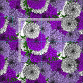 Big Summer Blume Lila Mix Blumendruck Stoff (Kachel)