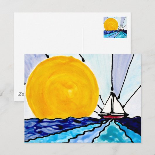 Big Sun Postkarte (Vorne/Hinten)