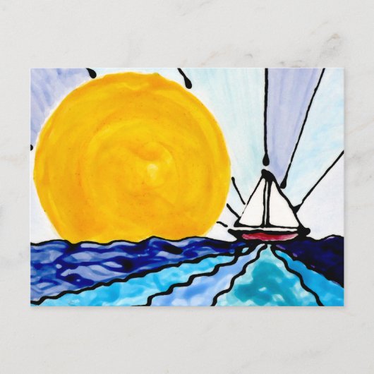 Big Sun Postkarte (Vorderseite)