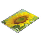 Big Sunflower Art Garden Journal Notizblock (Linke Seite)