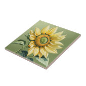 Big Sunflower auf Green Fliese (Seite)