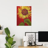 Big Sunflower bei RED Print Poster (Heimbüro)