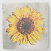 Big Sunflower Blume Untersetzer (Vorderseite)