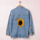 Big Sunflower Country Blumenfotografie Jeansjacke (Hangar)