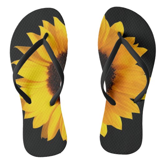Big Sunflower Flip Flops Badesandalen (Fußbett)