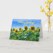 Big Sunflower Garden Kunst Karte (Gelbe Blume)