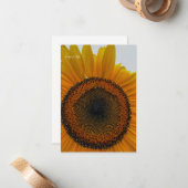 Big Sunflower Mitteilungskarte (Vorderseite/Rückseite Beispiel)