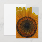 Big Sunflower Mitteilungskarte (Vorne/Hinten)