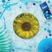 Big Sunflower Paper Plate Pappteller (Party)