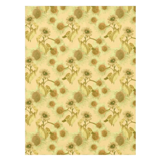 Big Sunflower Pattern Tischdecke (Vorderseite)
