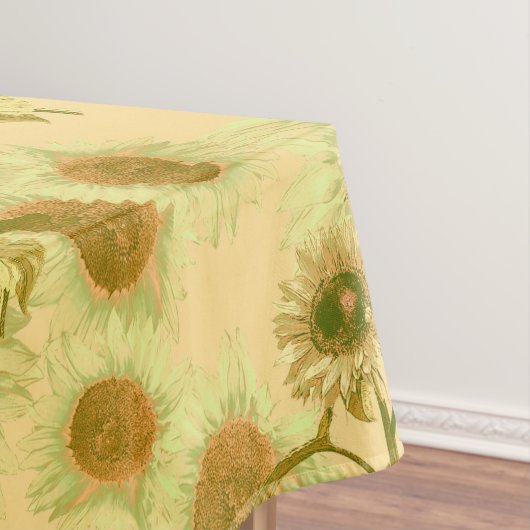 Big Sunflower Pattern Tischdecke (Beispiel)