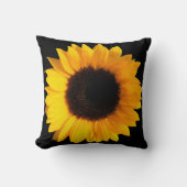 Big Sunflower Throw Kissen (Vorderseite)